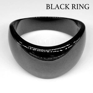 真鍮リング ブラックリング 指輪 エースリング 黒い指輪 ぷっくり アクセサリー W63「2022新作」