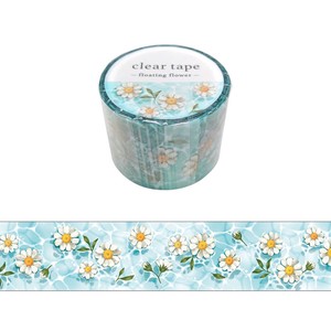 Clear Tape 95134 floating flower 30mm width x Length 3m