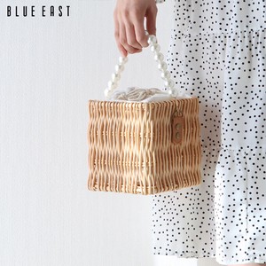 Pearl Handle Attached Basket Bag