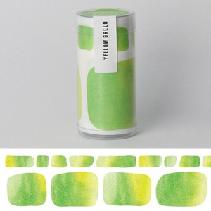 Washi Tape Sticker Palette Calla Lily Yellow Green Made in Japan