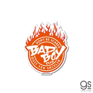 BADBOY ダイカットステッカー ロゴ 炎 バッドボーイ 90年代 平成ポップ ファッション ブランド BAD013