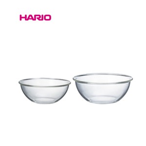 『HARIO』　耐熱ガラス製浅型ボウル 2個セットMXPA-2806（ハリオ）