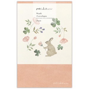 Envelope Pochi-Envelope Michikusa Petal Made in Japan