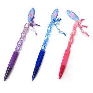 Gel Pen Key Chain Assortment Dolphin Ballpoint Pen 3-colors