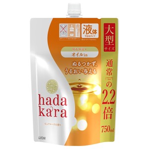 hadakara ボディソープ オイルinタイプ ピュアローズの香り 詰替え大サイズ 750ml「2022新作」