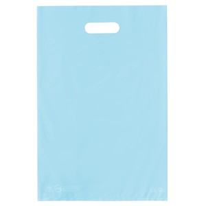 ポリ袋ソフト型 カラー ブルー【無償提供／環境配慮／持ち帰り袋／小判抜き】