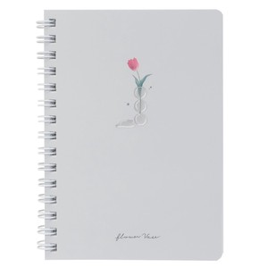 Flower Vase A6 Ring Notebook