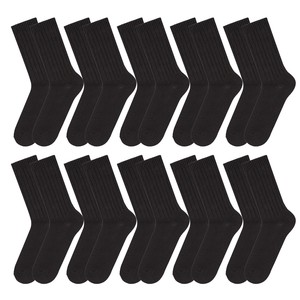 靴下 メンズ ビジネスソックス 黒 10足 セット 24-28cm