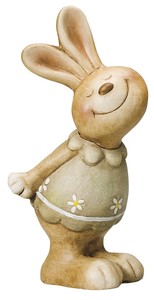 Pottery Country Rabbit Lovely Girl
