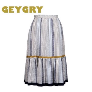 Stripe Stripe Skirt S/S Frill Skirt Adult
