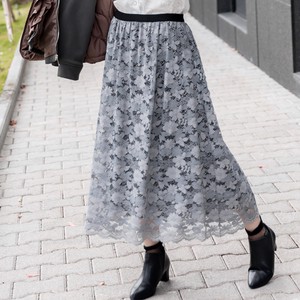 Jumper Dress Long Skirt Floral Pattern 2-way