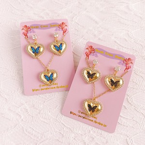 Pierced Earrings Titanium Post Necklace Set