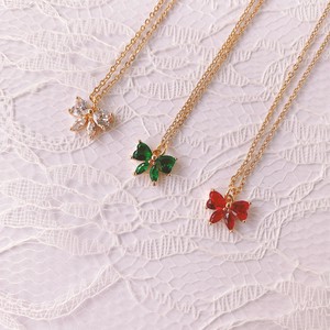 Gold Chain Necklace Ribbon