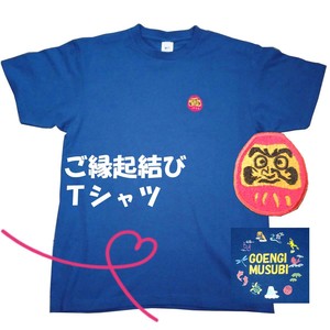 Lucky Goods T-shirt Daruma Japanese Pattern