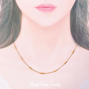 Gold Chain Necklace Stainless Steel Simple