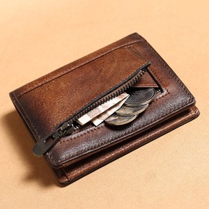 Wallet Wallet Men's Cow Leather Two 2020 Genuine Leather Pocket Coin Purse