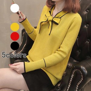 Button Shirt/Blouse Plain Color Long Sleeves Tops Ladies Cut-and-sew NEW Autumn/Winter