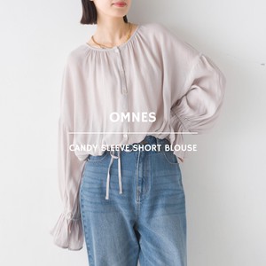 Button Shirt/Blouse Candy Sleeve Short Length
