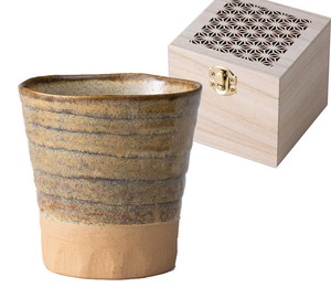 美浓烧 杯子/保温杯 陶器 售完即止 含木箱 日本制造