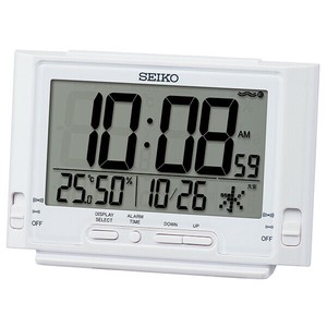 新品 セイコークロック 電波目覚まし時計 SQ320W