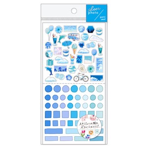 Stickers Sheer Photo Petit Stickers Blue