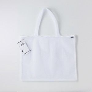 メッシュトートバッグ（ホワイト）　日本製　洗濯OK『LAUNDRY BAG TOTE/WHITE』