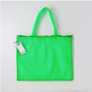 メッシュトートバッグ（グリーン）　日本製　洗濯OK『LAUNDRY BAG TOTE/GREEN』