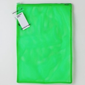 メッシュバッグB3サイズ（グリーン）　日本製　洗濯OK『LAUNDRY BAG L/GREEN』