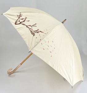 フラワー満開刺繍　エスクール　刺繍　晴雨兼用傘ショート傘