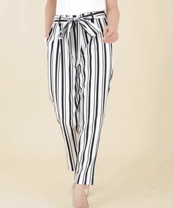 ［SALE］ワイドパンツ / テーパードパンツ / ボトムス / ガウチョ / ストライプ