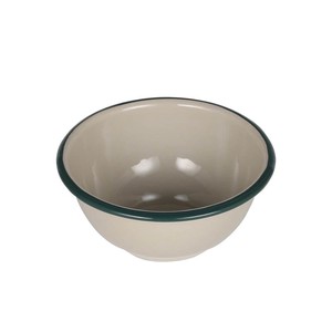 Donburi Bowl dulton Beige enamel bowl Green