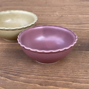 こばちまるけ　紫マット　ビスケット型　小鉢　【日本製　小皿　小鉢　豆皿　美濃焼】ヤマ吾陶器