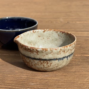 こばちまるけ　藍流し　片口　豆鉢　【日本製　小皿　小鉢　豆皿　美濃焼】ヤマ吾陶器