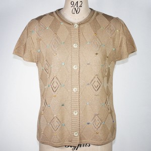 Vest/Gilet Argyle Pattern Knitted Vest Made in Japan