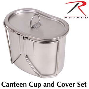 ROTHCO（ロスコ）スティール カップ 飯ごう #8512 Stainless Steel Canteen Cup and Cover Set