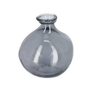 ANNER　フラワーベース　クリアブルー　花瓶　ガラス　H18cm