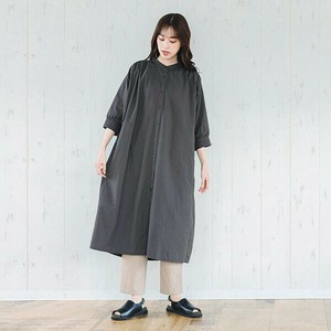 Cotton Gather Shirt Dress