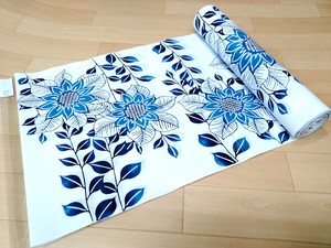 Made in Japan Yukata Fabric Sunflower White Ground Blur