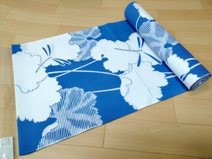 Made in Japan Yukata Fabric Dragonfly White Ground Light Blue