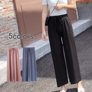 Full-Length Pant Plain Color Spring/Summer Wide Pants Ladies' NEW