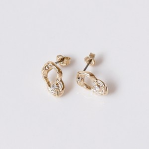 Pierced Earrings Gold Post
