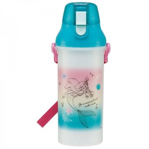 Water Bottle Ariel Skater Antibacterial The Little Mermaid 800ml Made in Japan