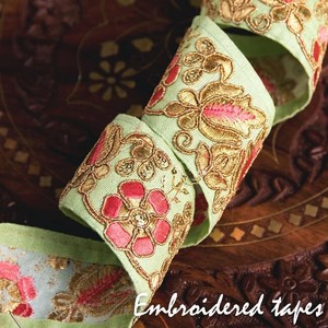 Each Color Lian Tape Meter Spun Gold Pattern Embroidery 4 2 cm
