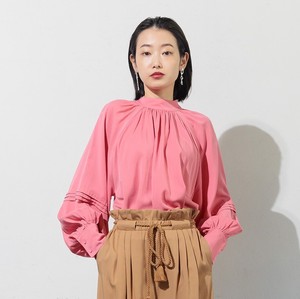 Button Shirt/Blouse Pintucked Tulle