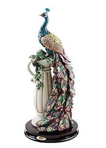 ピーコック サンクチュアリ 孔雀の楽園 彫刻 彫像/新築祝い ネイルサロン 化粧室 豪華インテリア(輸入品
