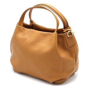 Handbag Red Brown Chocolate Genuine Leather 2-way