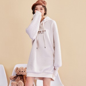 Sweatshirt Fluffy Spring/Summer One-piece Dress 2023 New