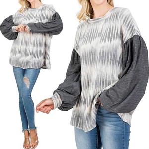 Sweater/Knitwear Tops Fleece Switching