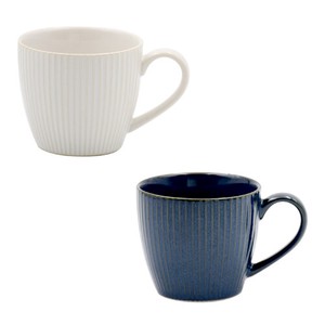 【特価品】磁器単品■Fioreマグカップ2種(ホワイト／ブルー)