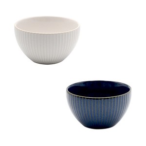 Donburi Bowl White Blue 2-types